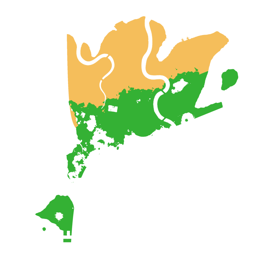 Biome Rust Map: Procedural Map, Size: 3000, Seed: 25131