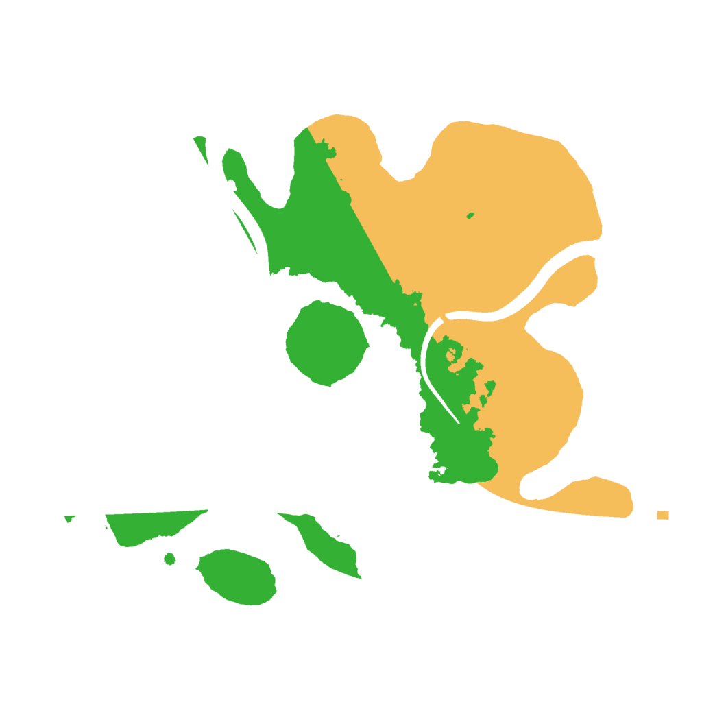 Biome Rust Map: Procedural Map, Size: 2400, Seed: 2943089