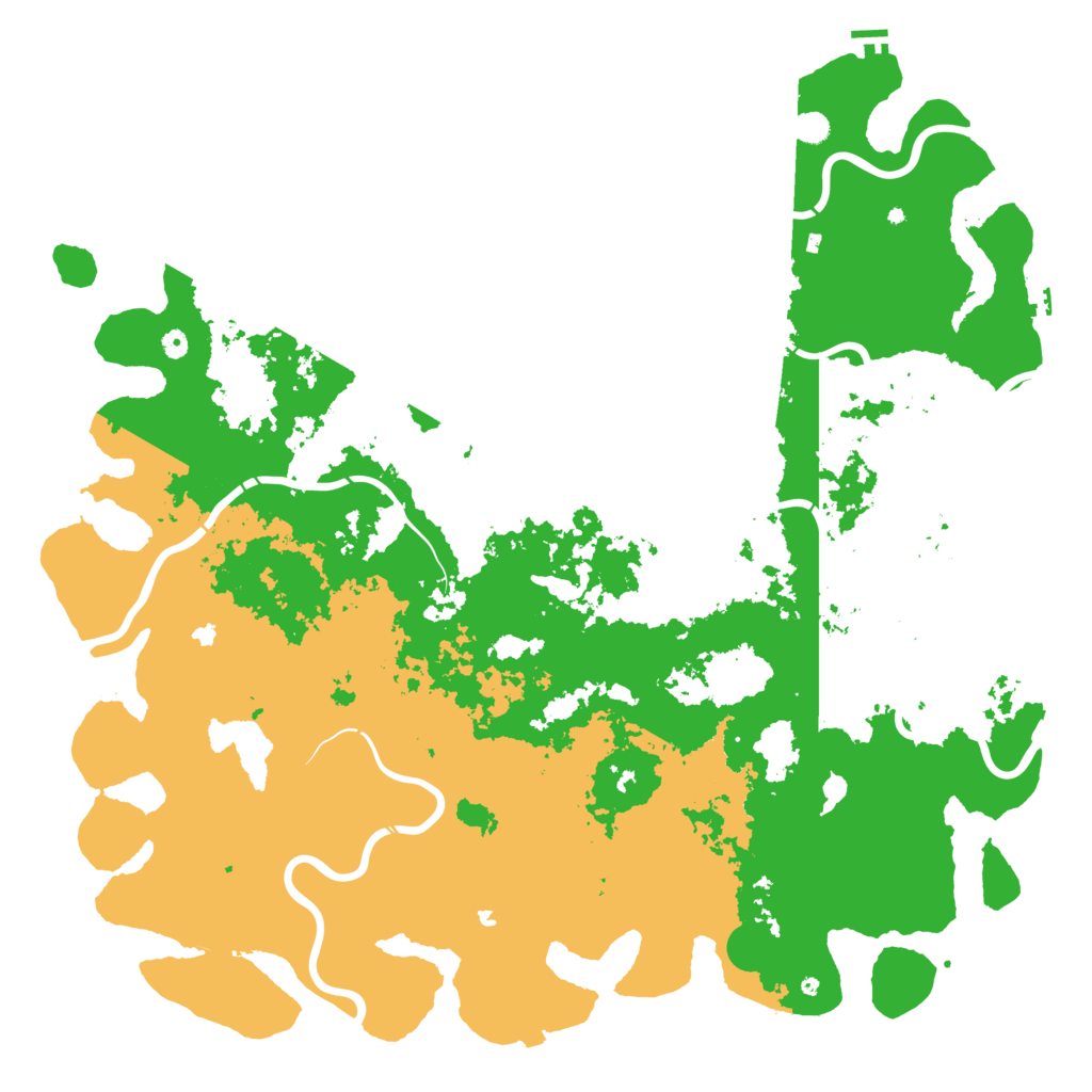 Biome Rust Map: Procedural Map, Size: 6000, Seed: 190722