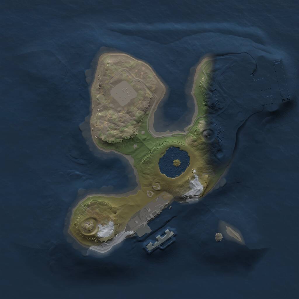 Rust Map: Procedural Map, Size: 1500, Seed: 669566535, 3 Monuments