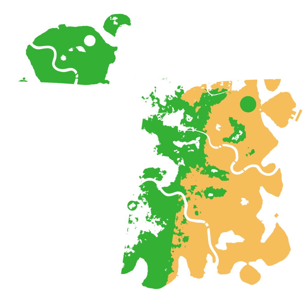 Biome Rust Map: Procedural Map, Size: 5000, Seed: 4123341