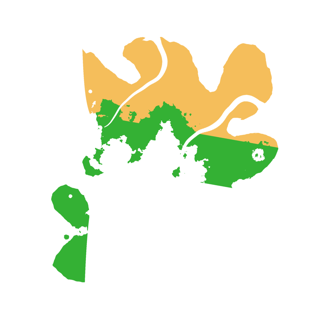 Biome Rust Map: Procedural Map, Size: 2500, Seed: 1987743334