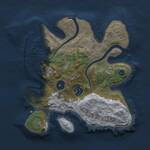 Thumbnail Rust Map: Procedural Map, Size: 2500, Seed: 1987743334, 5 Monuments