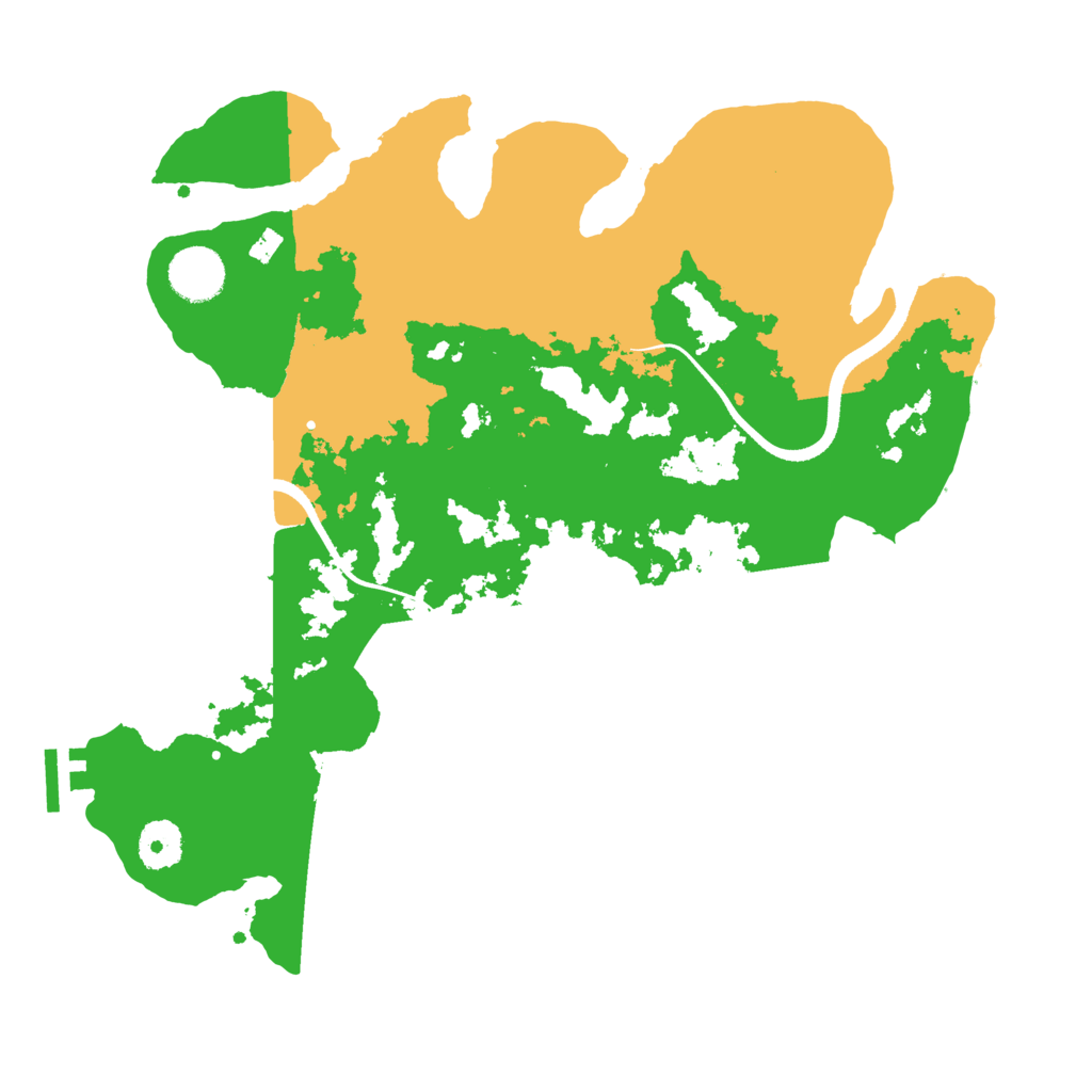 Biome Rust Map: Procedural Map, Size: 3500, Seed: 1158723947