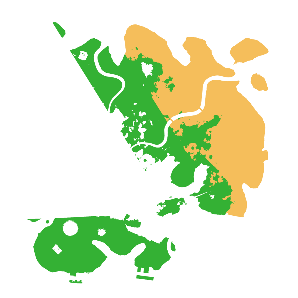 Biome Rust Map: Procedural Map, Size: 3500, Seed: 1751435620