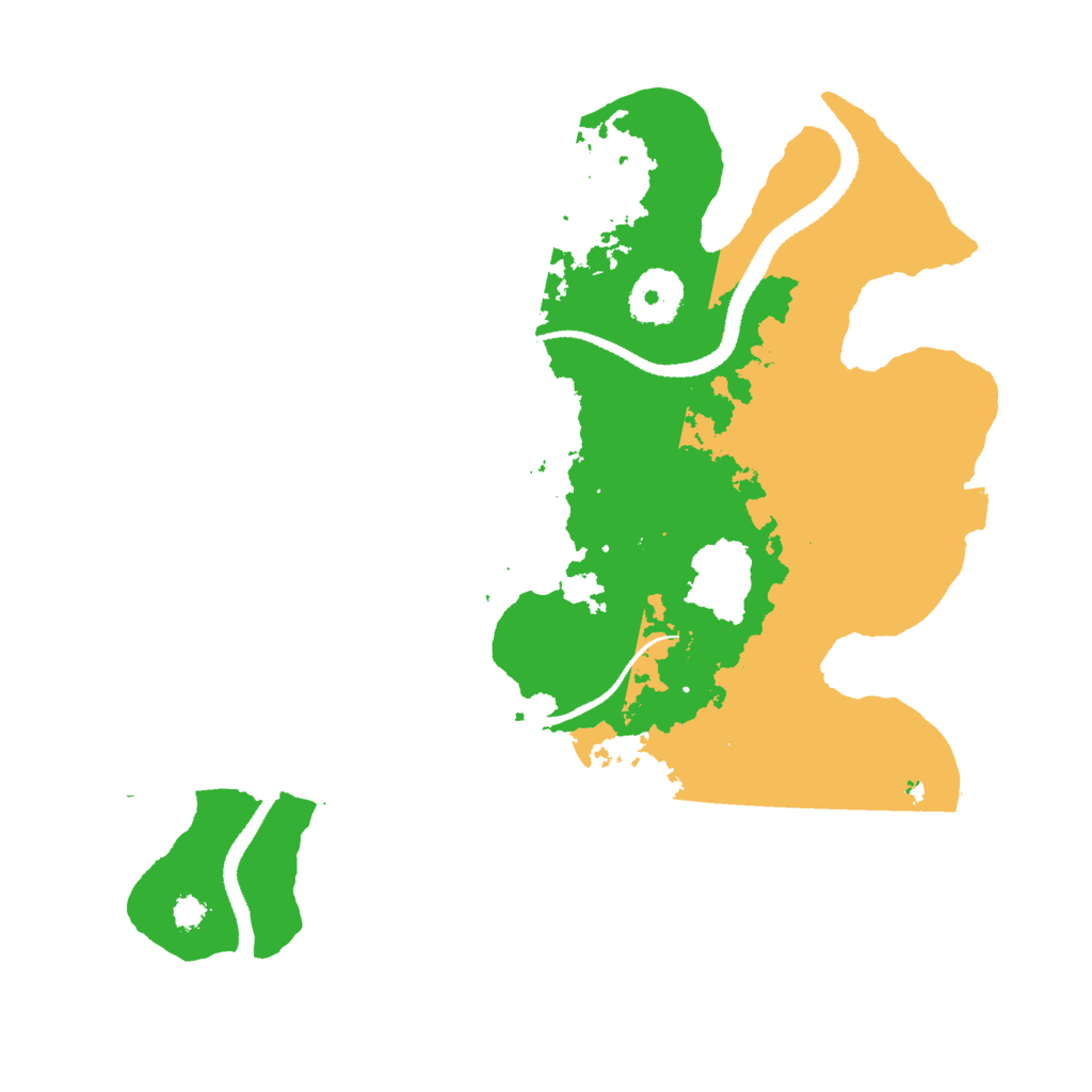 Biome Rust Map: Procedural Map, Size: 3000, Seed: 18628