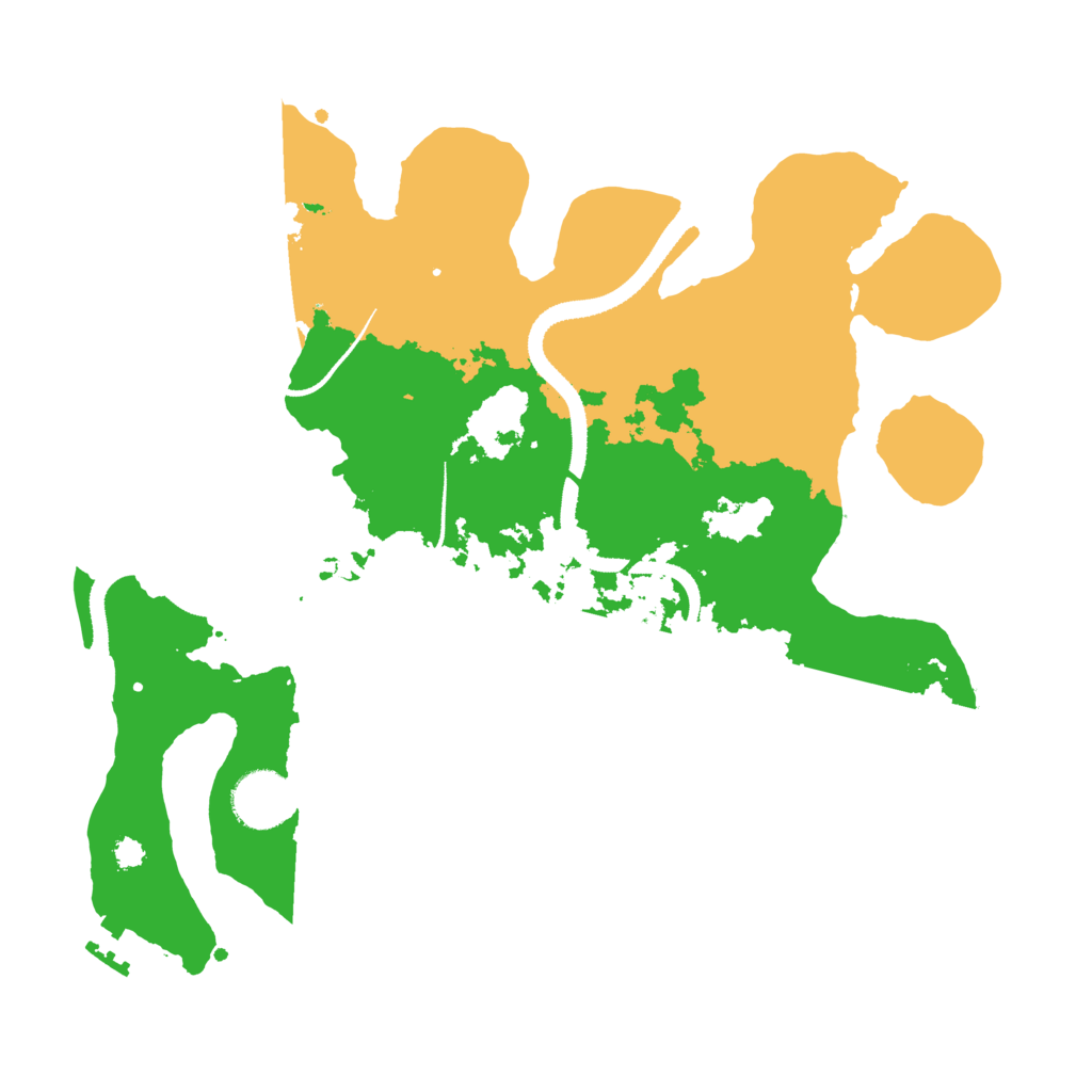Biome Rust Map: Procedural Map, Size: 3250, Seed: 1235007326