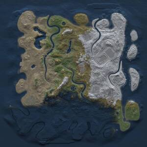 Thumbnail Rust Map: Procedural Map, Size: 4250, Seed: 889073701, 14 Monuments