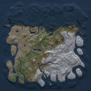 Thumbnail Rust Map: Procedural Map, Size: 4500, Seed: 337212260, 12 Monuments