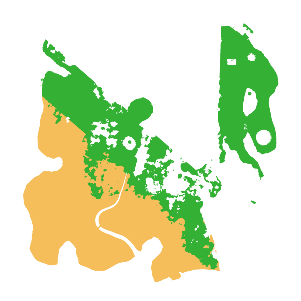 Biome Rust Map: Procedural Map, Size: 3500, Seed: 2023171003