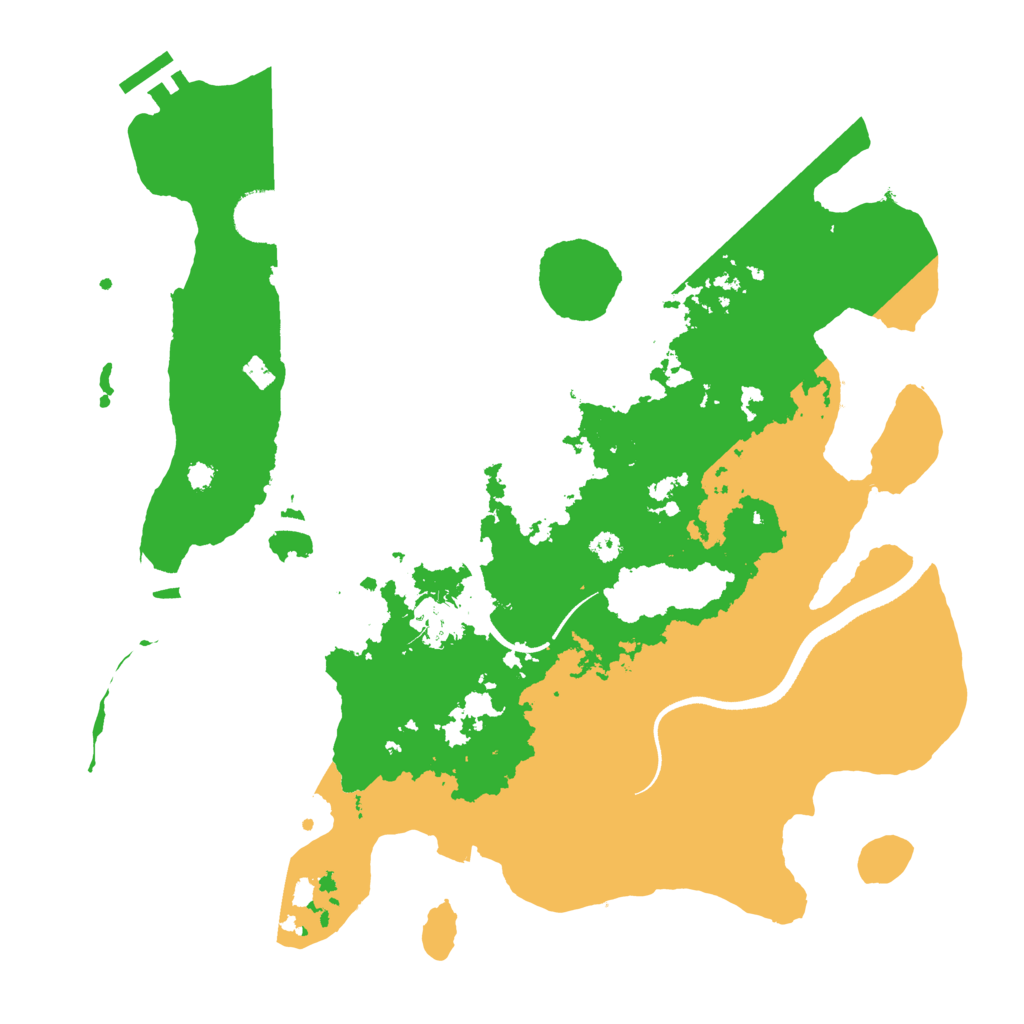 Biome Rust Map: Procedural Map, Size: 3500, Seed: 85648