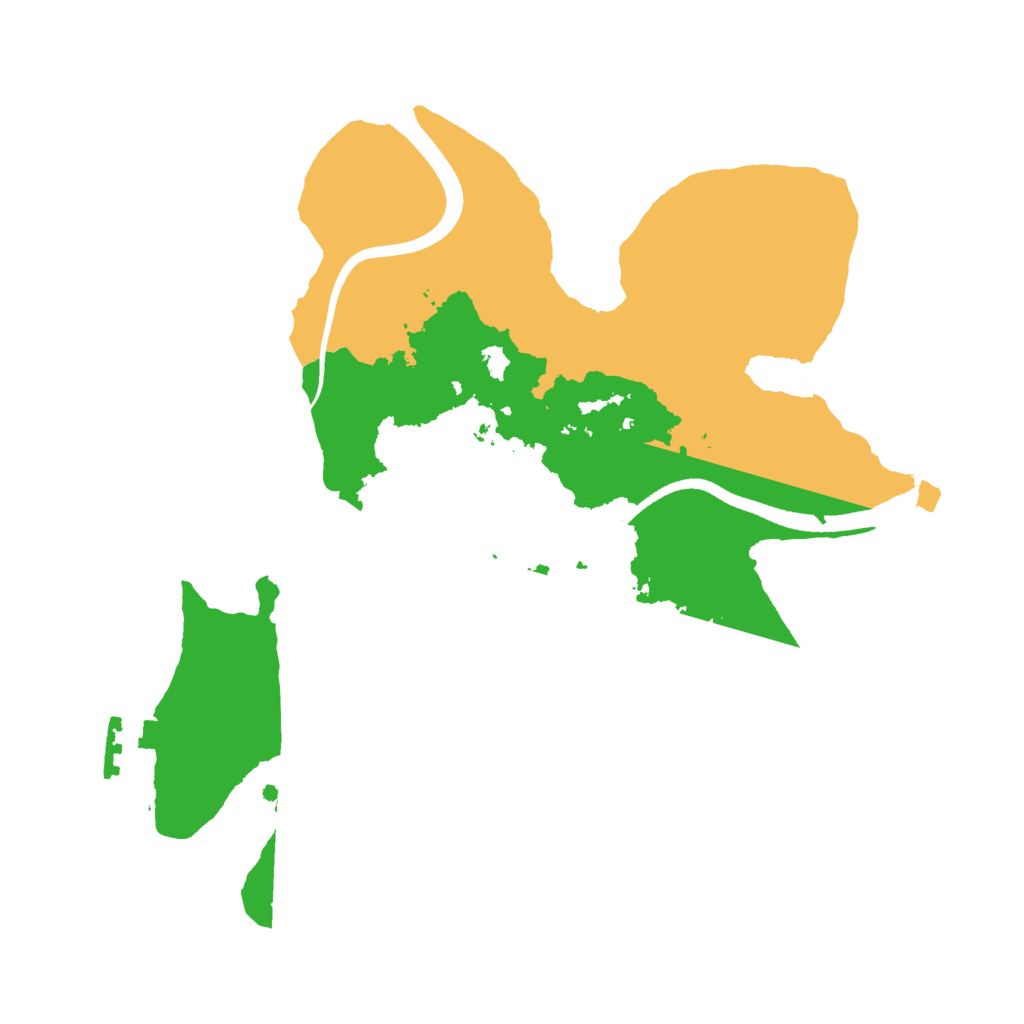 Biome Rust Map: Procedural Map, Size: 2500, Seed: 1695828009