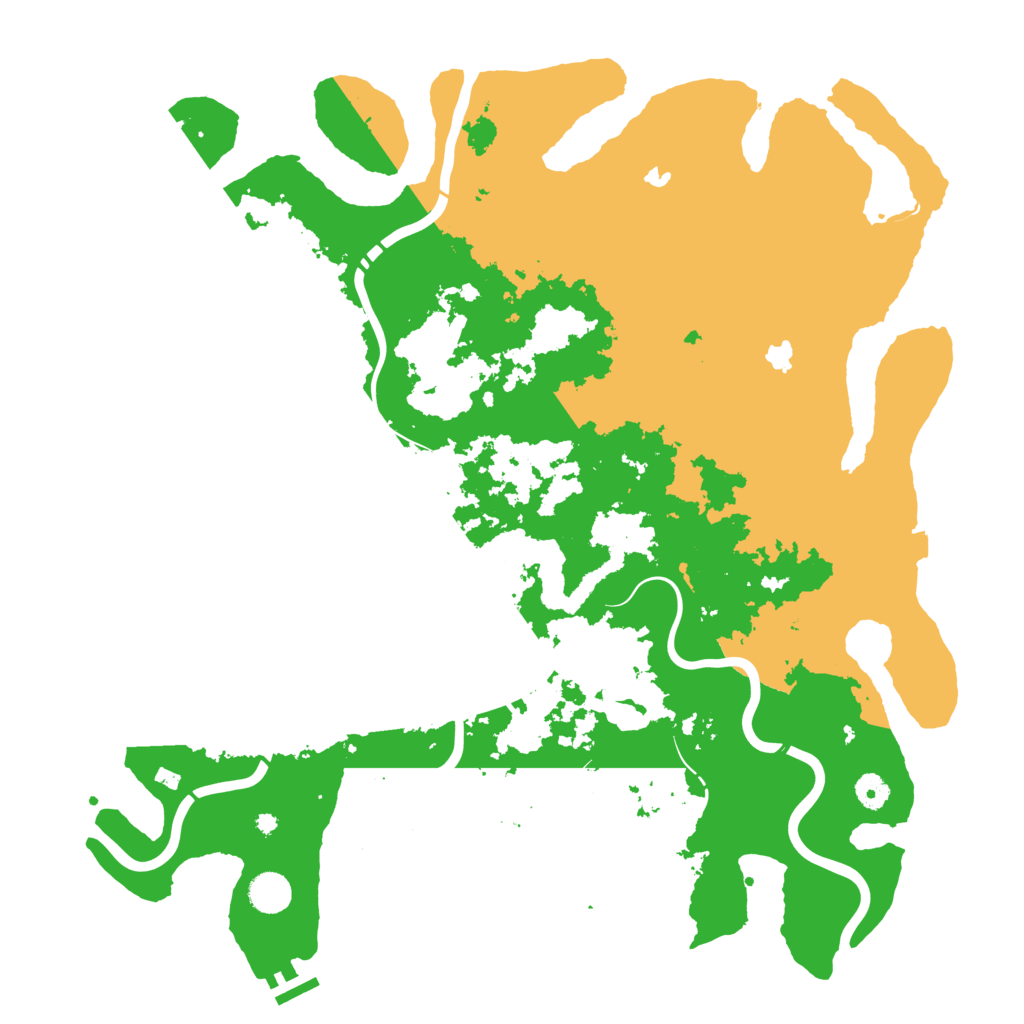 Biome Rust Map: Procedural Map, Size: 4500, Seed: 19890330