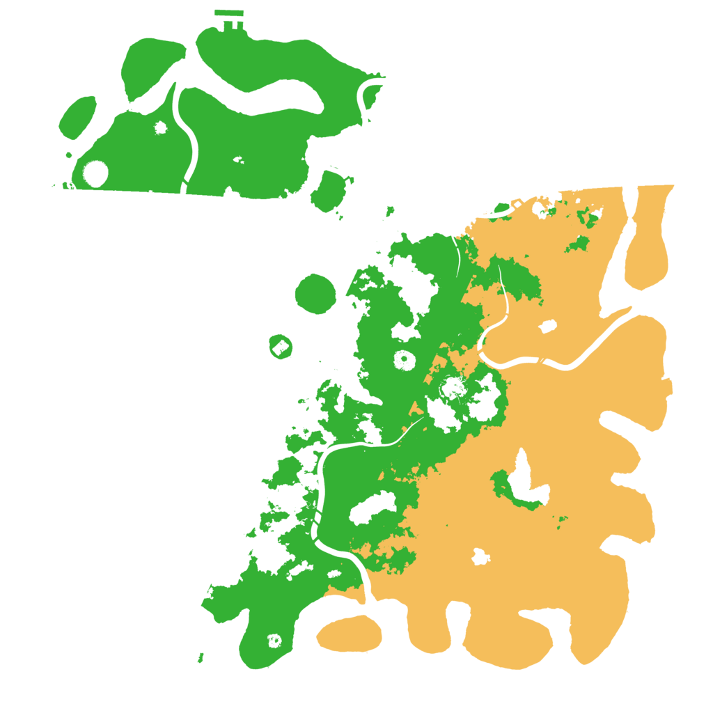 Biome Rust Map: Procedural Map, Size: 5000, Seed: 15131