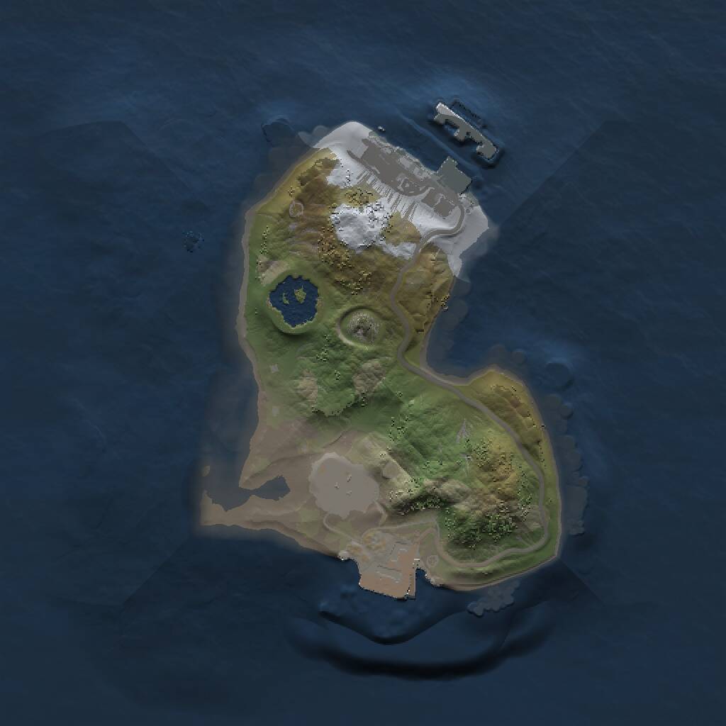 Rust Map: Procedural Map, Size: 1500, Seed: 13831231, 2 Monuments