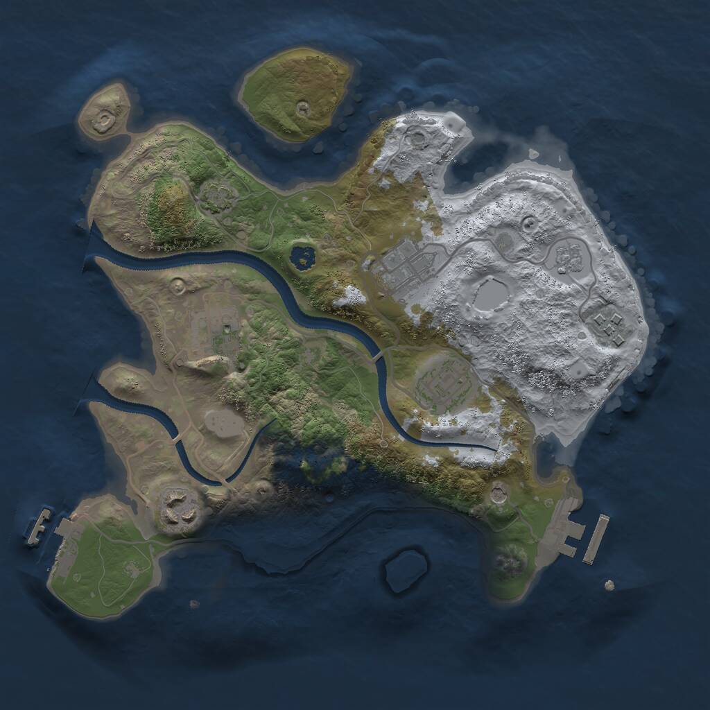 Rust Map: Procedural Map, Size: 2800, Seed: 33757118, 11 Monuments