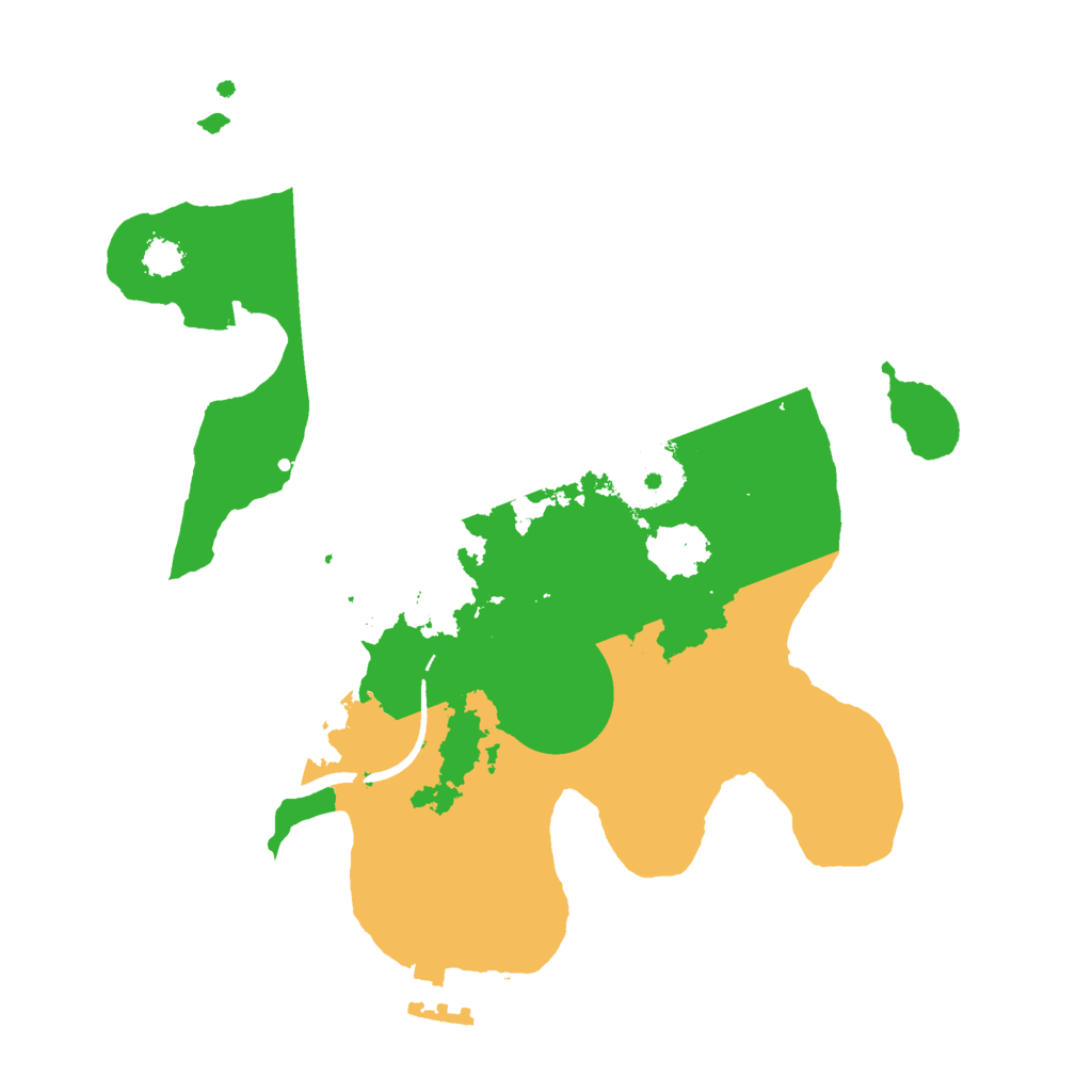 Biome Rust Map: Procedural Map, Size: 2500, Seed: 341480494