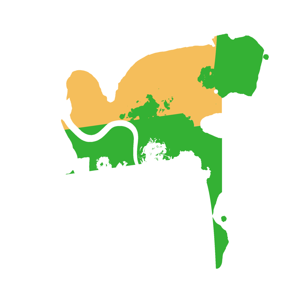 Biome Rust Map: Procedural Map, Size: 2100, Seed: 394558778