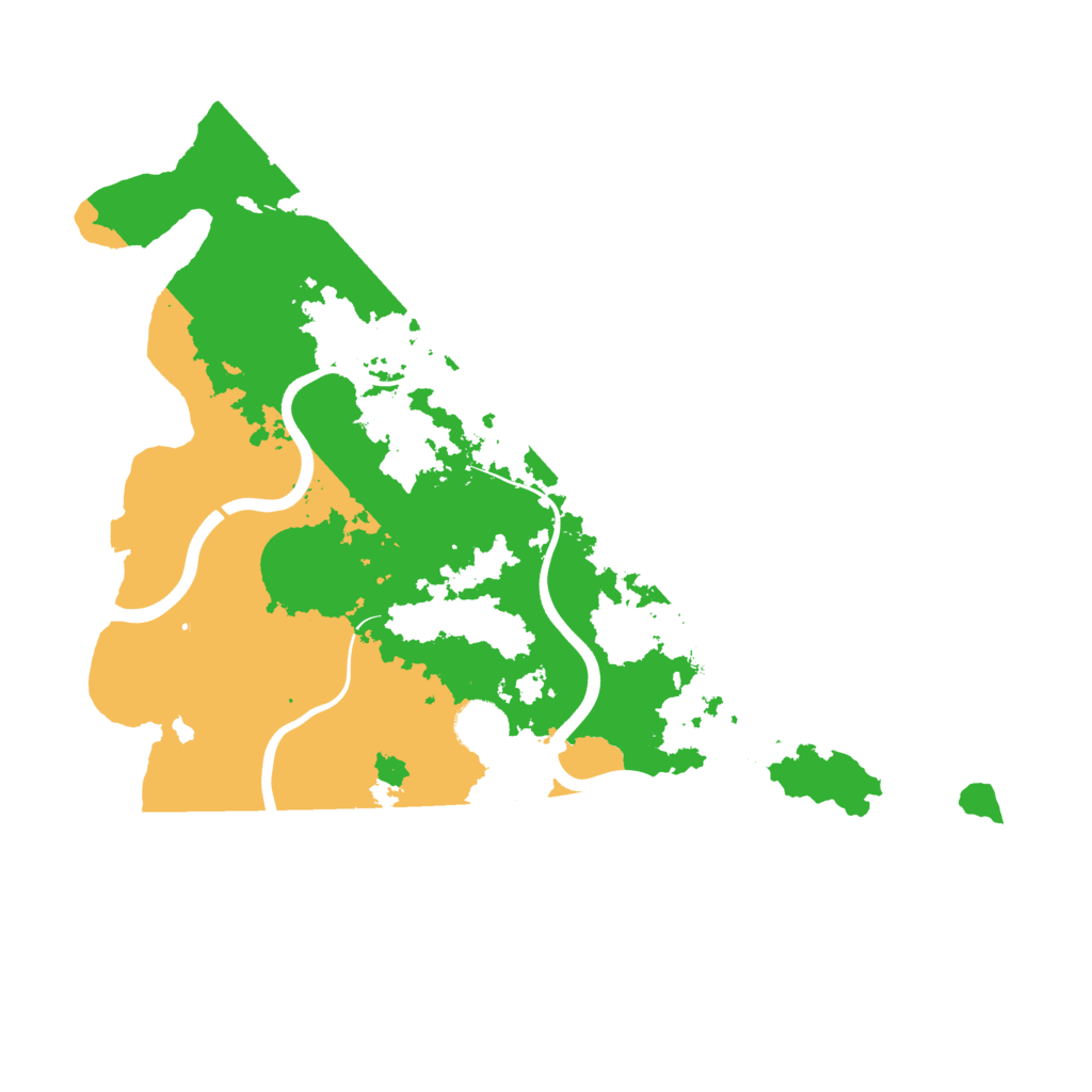 Biome Rust Map: Procedural Map, Size: 3900, Seed: 5000
