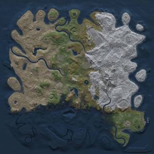Thumbnail Rust Map: Procedural Map, Size: 5000, Seed: 118069294, 15 Monuments