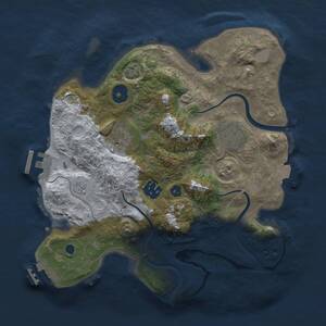 Thumbnail Rust Map: Procedural Map, Size: 2800, Seed: 649861369, 9 Monuments
