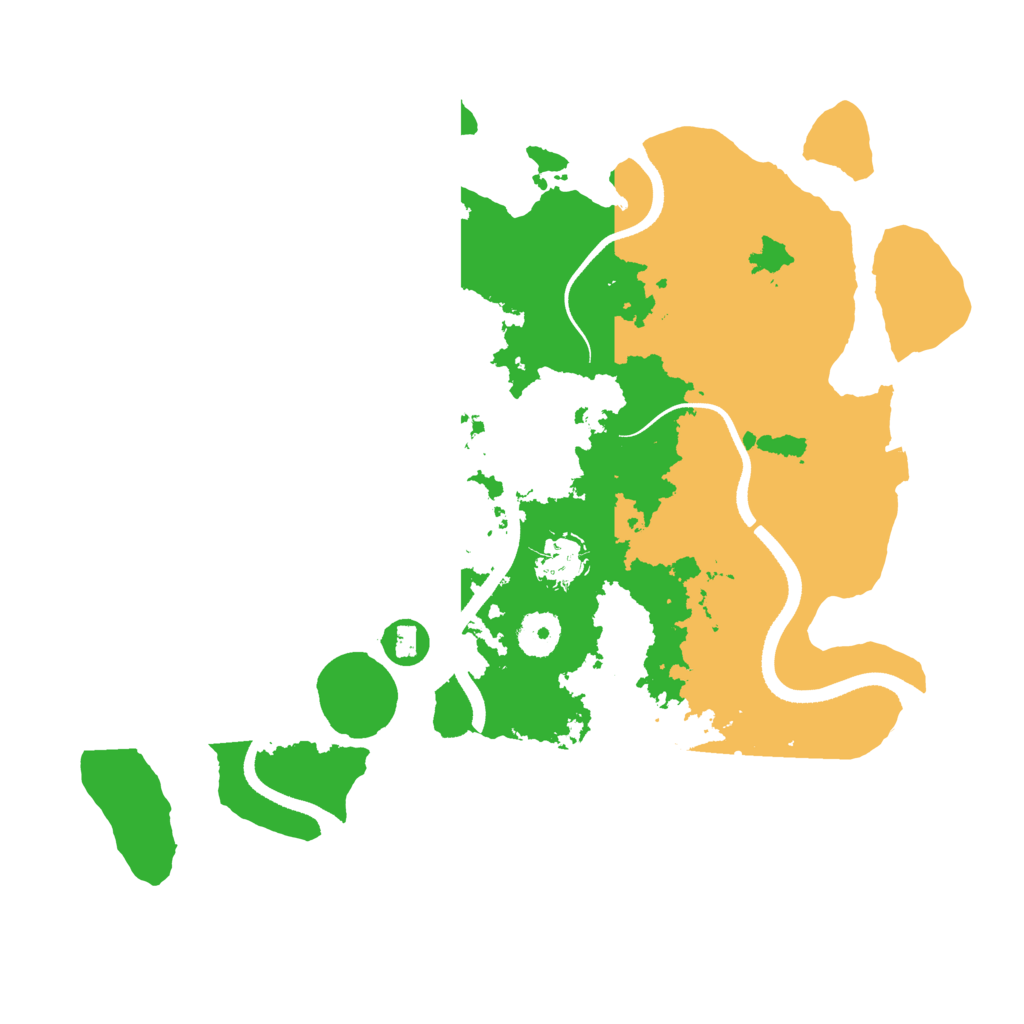 Biome Rust Map: Procedural Map, Size: 3500, Seed: 166849