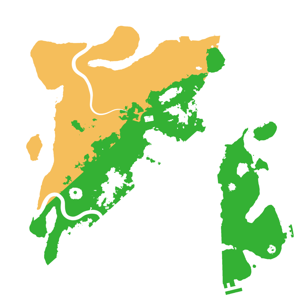 Biome Rust Map: Procedural Map, Size: 3600, Seed: 368
