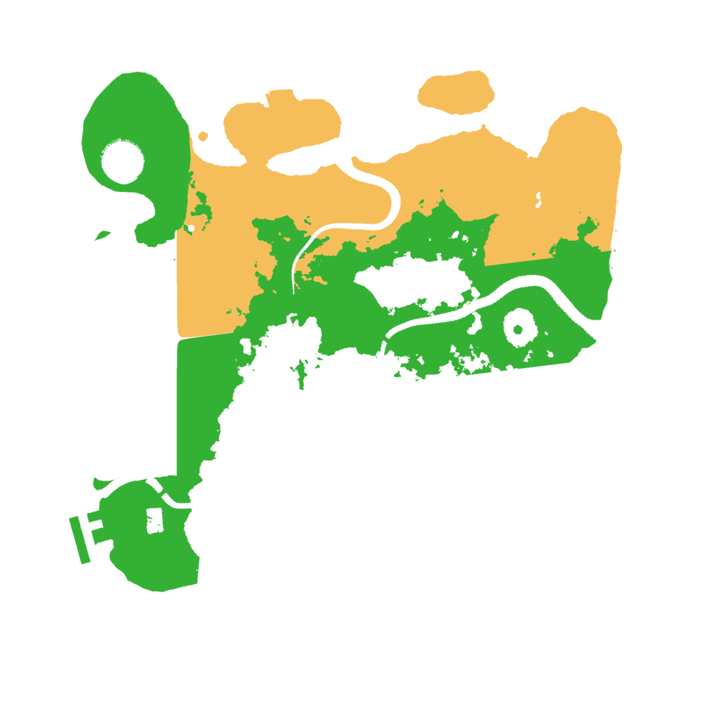 Biome Rust Map: Procedural Map, Size: 3000, Seed: 2031264115