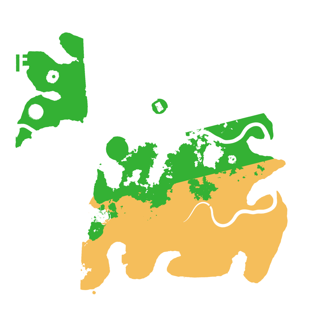 Biome Rust Map: Procedural Map, Size: 3688, Seed: 1