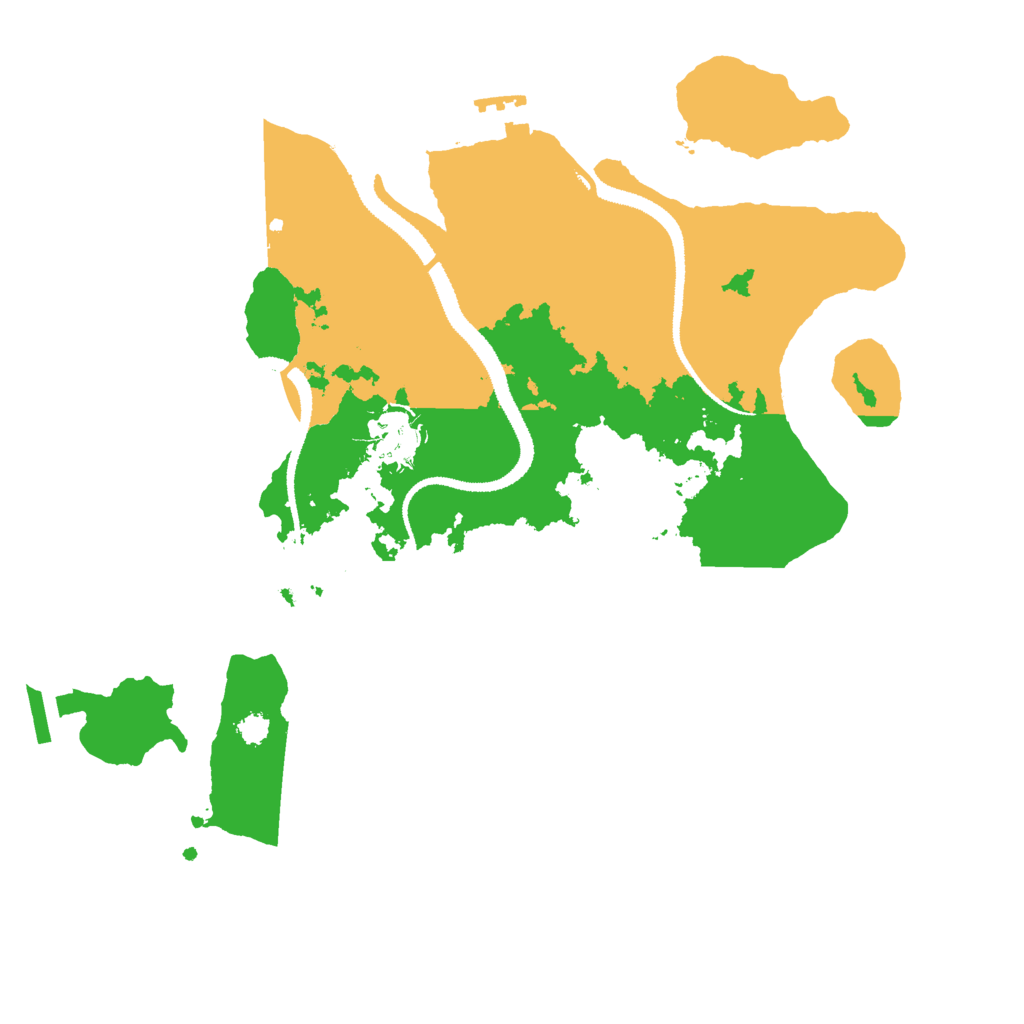 Biome Rust Map: Procedural Map, Size: 3000, Seed: 2156470