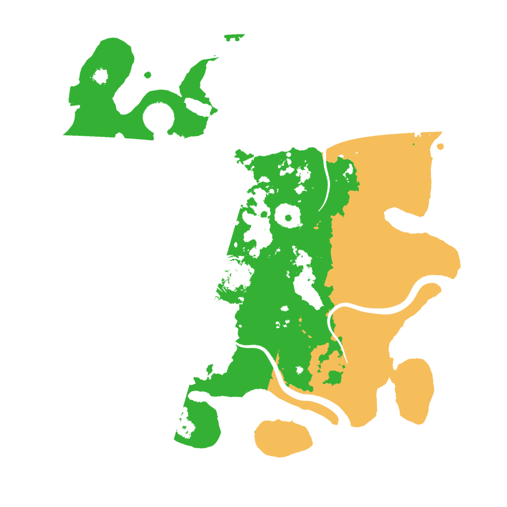 Biome Rust Map: Procedural Map, Size: 3000, Seed: 8445