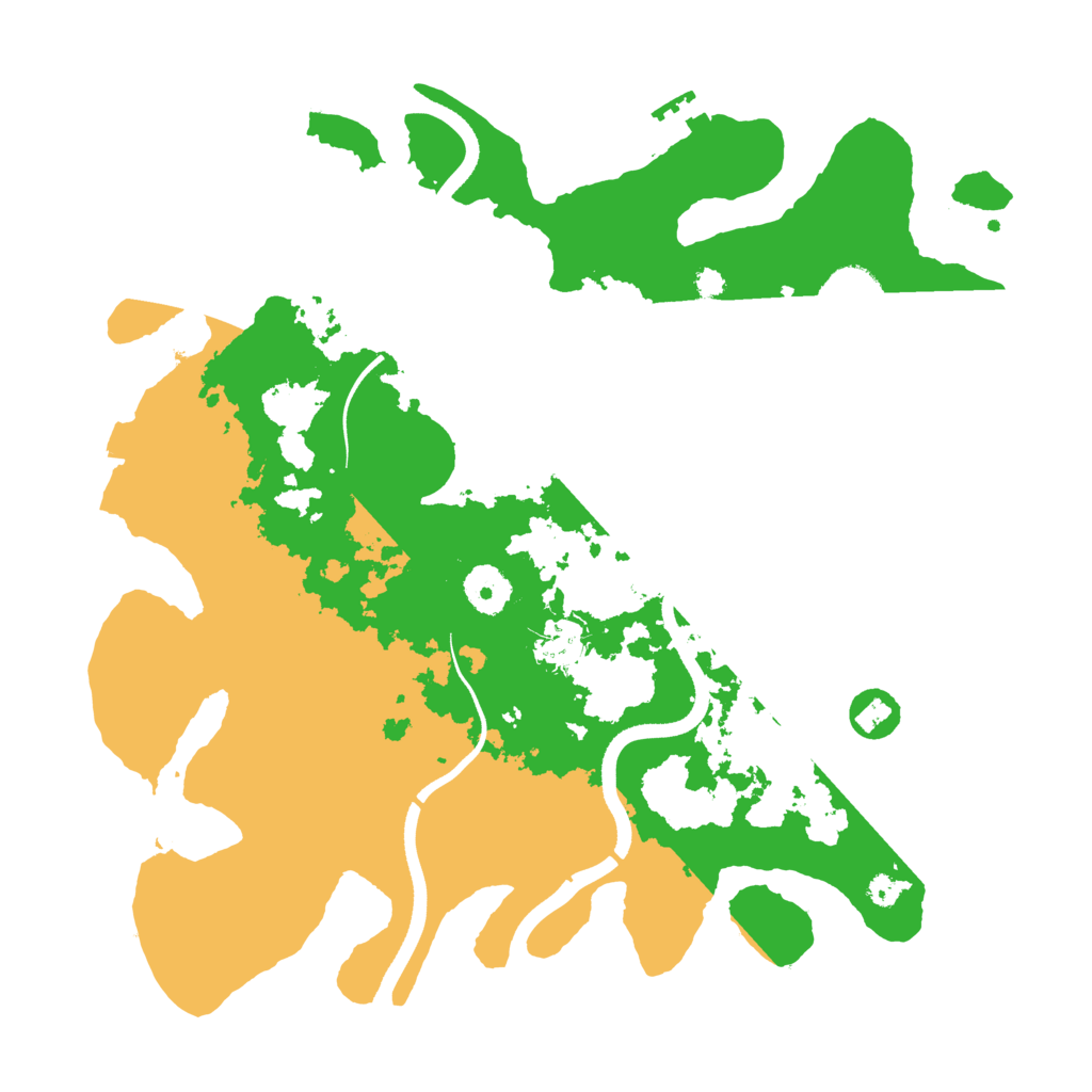 Biome Rust Map: Procedural Map, Size: 3500, Seed: 13284
