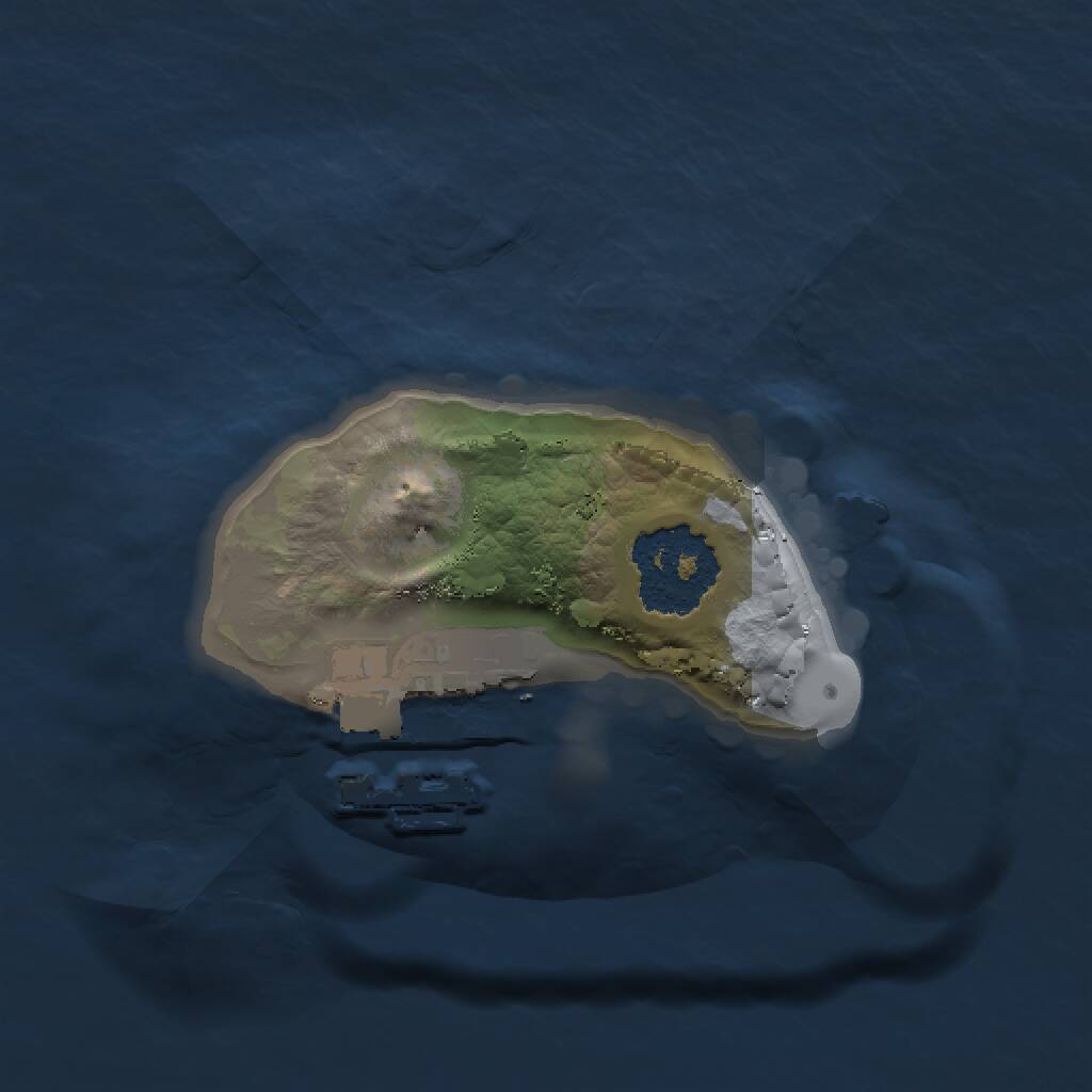 Rust Map: Procedural Map, Size: 1250, Seed: 861655, 2 Monuments