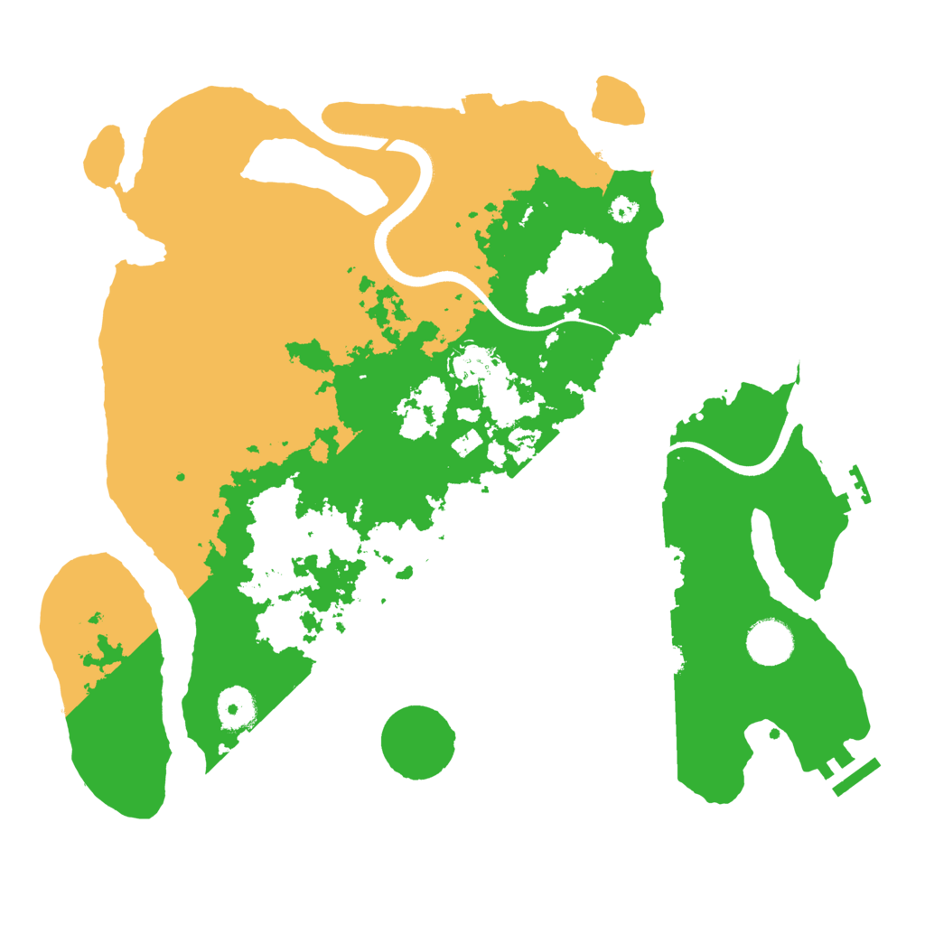 Biome Rust Map: Procedural Map, Size: 3500, Seed: 258191699