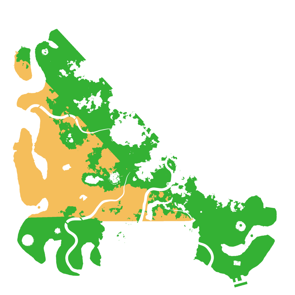 Biome Rust Map: Procedural Map, Size: 4500, Seed: 711489868