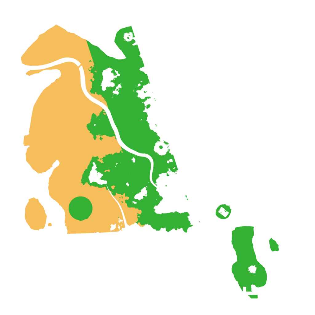 Biome Rust Map: Procedural Map, Size: 3500, Seed: 1368965107
