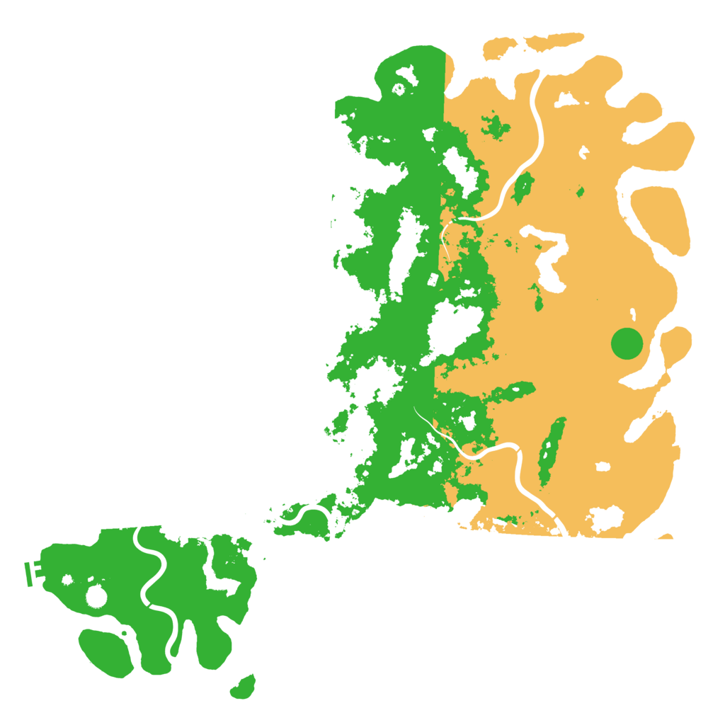 Biome Rust Map: Procedural Map, Size: 6000, Seed: 6988