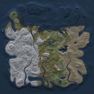 Thumbnail Rust Map: Procedural Map, Size: 4250, Seed: 37559948, 14 Monuments