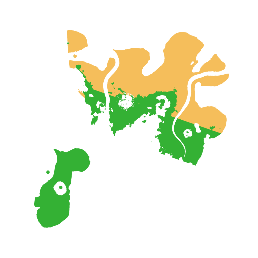 Biome Rust Map: Procedural Map, Size: 3000, Seed: 111928093