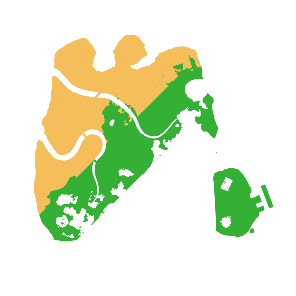 Biome Rust Map: Procedural Map, Size: 2500, Seed: 772010118