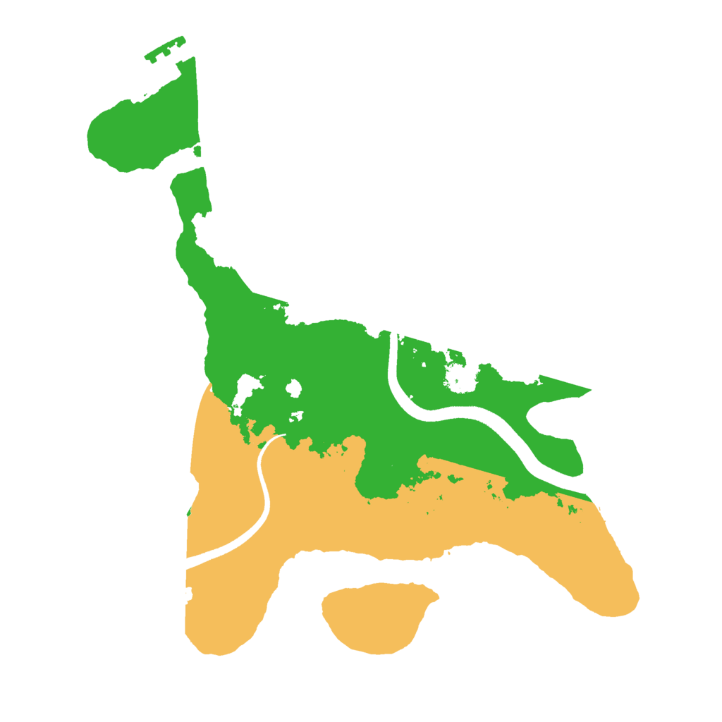 Biome Rust Map: Procedural Map, Size: 2500, Seed: 27107