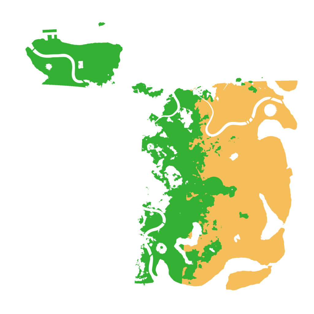 Biome Rust Map: Procedural Map, Size: 4500, Seed: 577355129