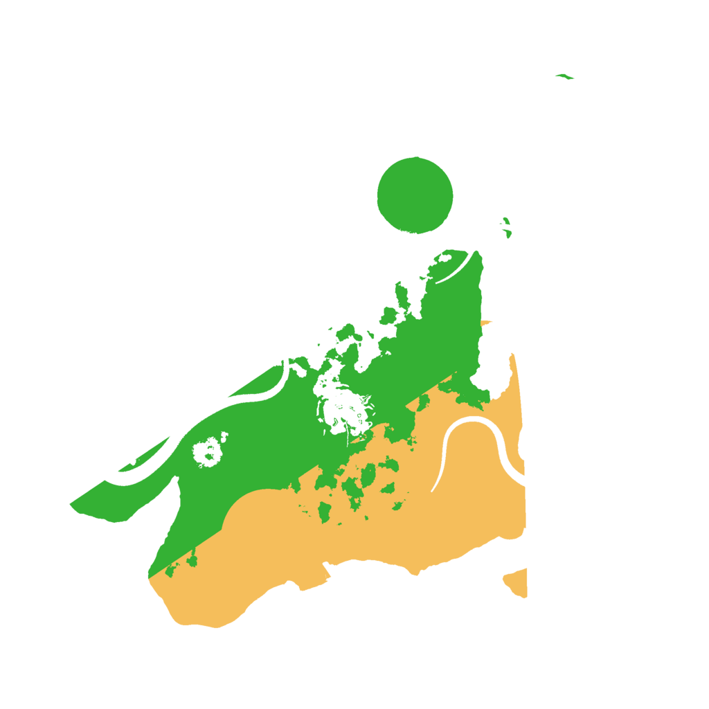 Biome Rust Map: Procedural Map, Size: 2500, Seed: 1884813021
