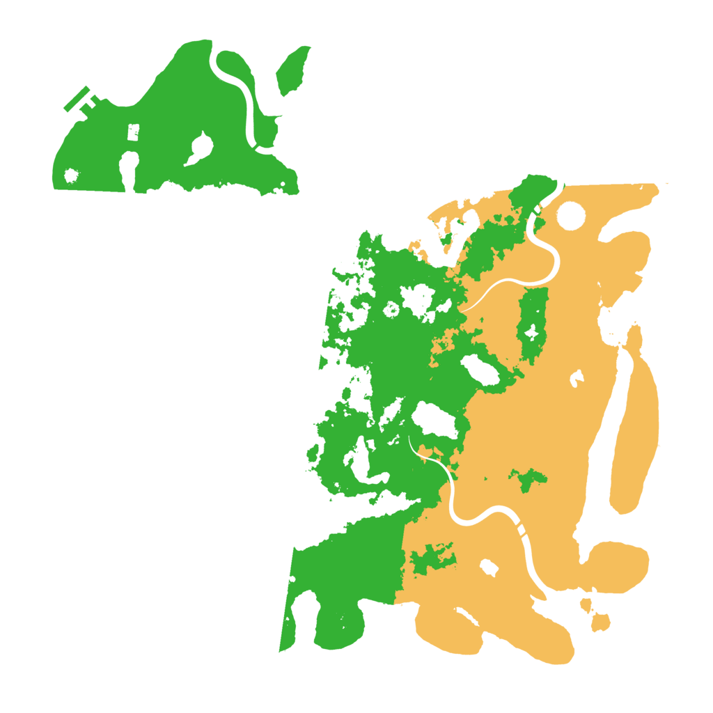 Biome Rust Map: Procedural Map, Size: 4500, Seed: 133187573