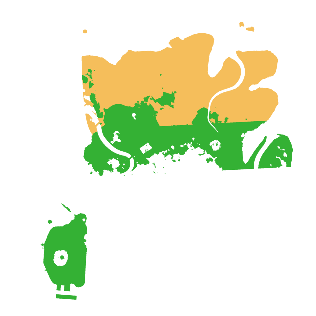 Biome Rust Map: Procedural Map, Size: 3100, Seed: 670519