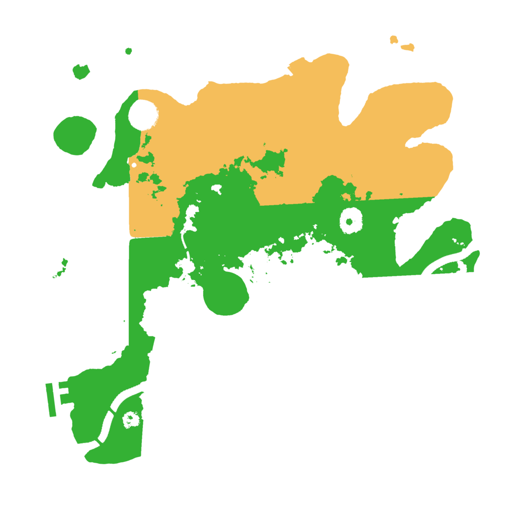 Biome Rust Map: Procedural Map, Size: 3100, Seed: 670519