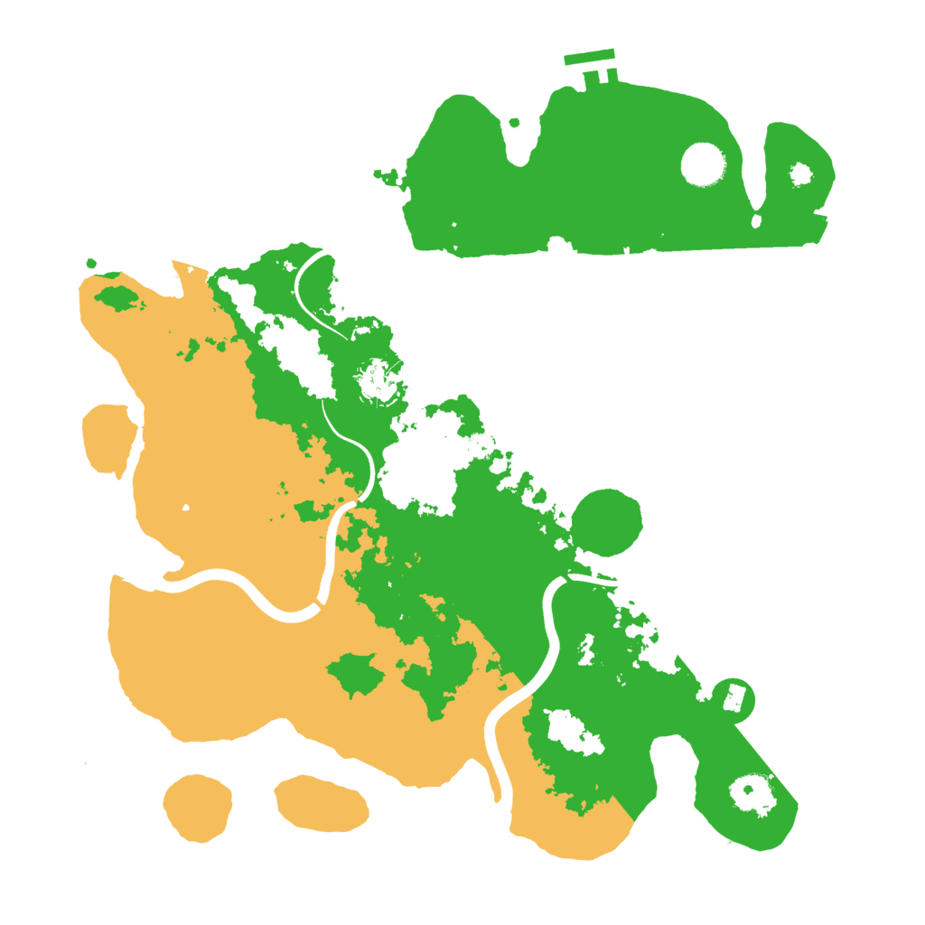 Biome Rust Map: Procedural Map, Size: 3700, Seed: 29617328
