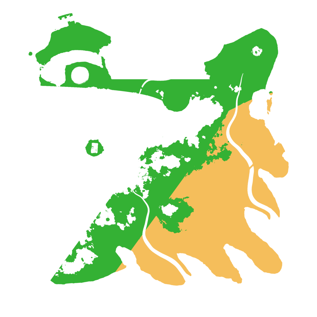 Biome Rust Map: Procedural Map, Size: 3300, Seed: 2034367259