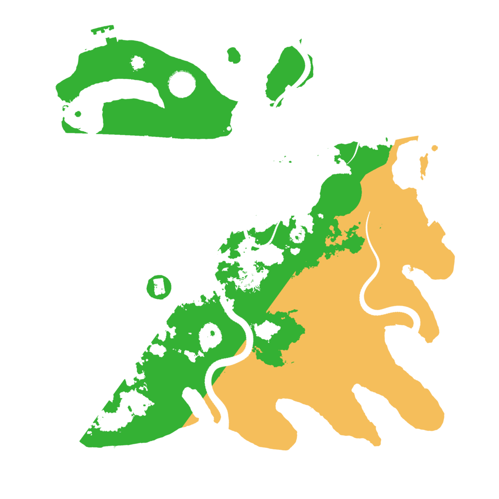 Biome Rust Map: Procedural Map, Size: 3300, Seed: 2034367259