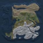Thumbnail Rust Map: Procedural Map, Size: 3500, Seed: 1990645194, 12 Monuments